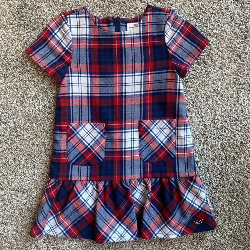 Vineyard Vines Plaid Dress - 4T